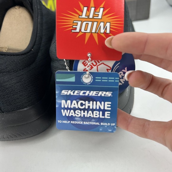 Skechers Summits Louvin Shoes Mens Size 9 Black Wide Fit Slip On Memory Foam - Picture 10 of 14